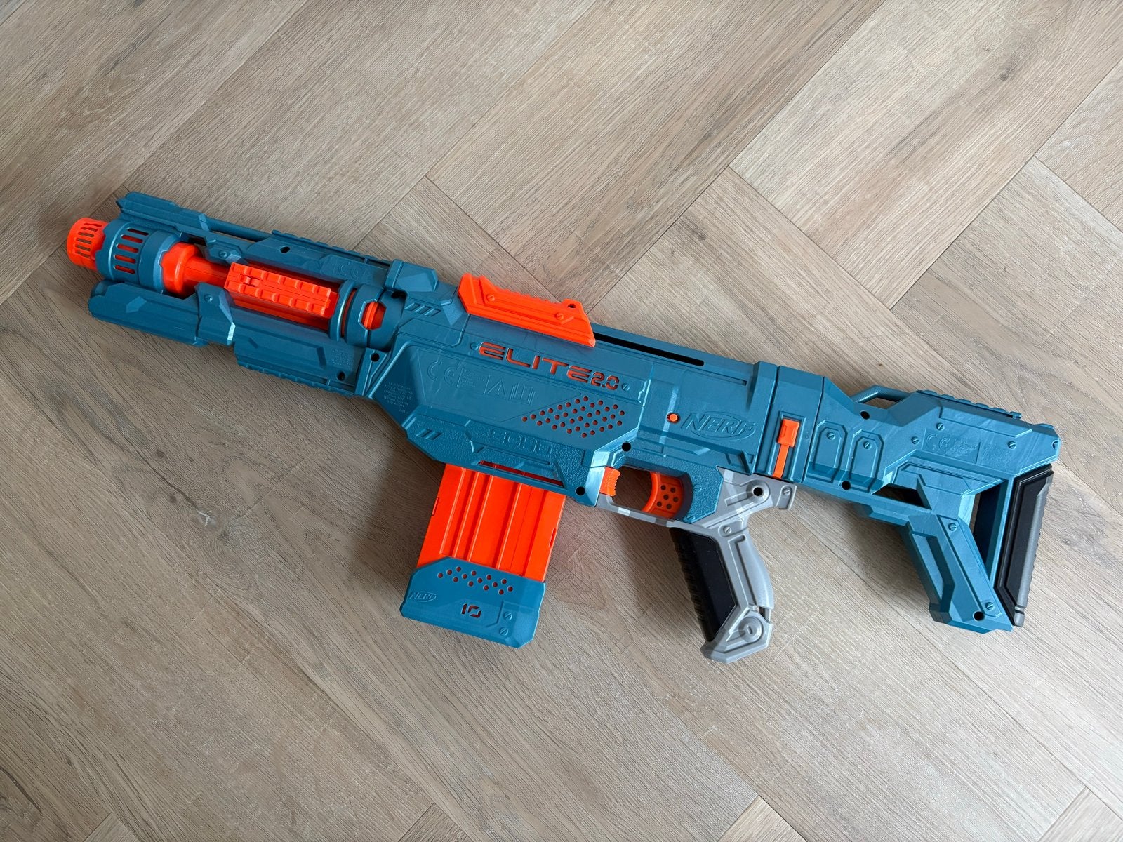 Nerf Elite 2.0 Shockwave RD-15 Blaster, Ophalen, Zo goed als nieuw, Jongen of Meisje