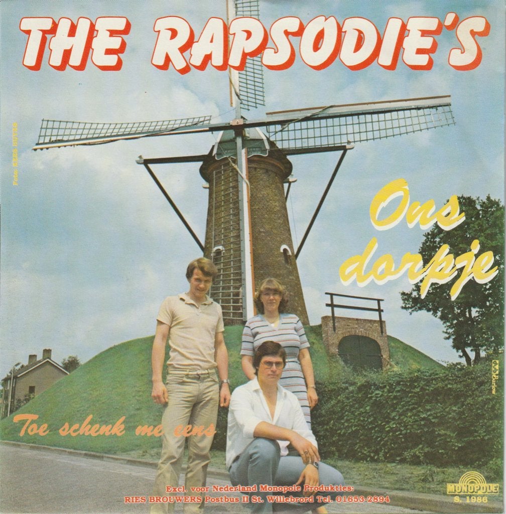 De Rapsodie's – Ons Dorpje  -  Toe Schenk Me Eens, Fotohoes, 7 inch, Ophalen of Verzenden, Zo goed als nieuw