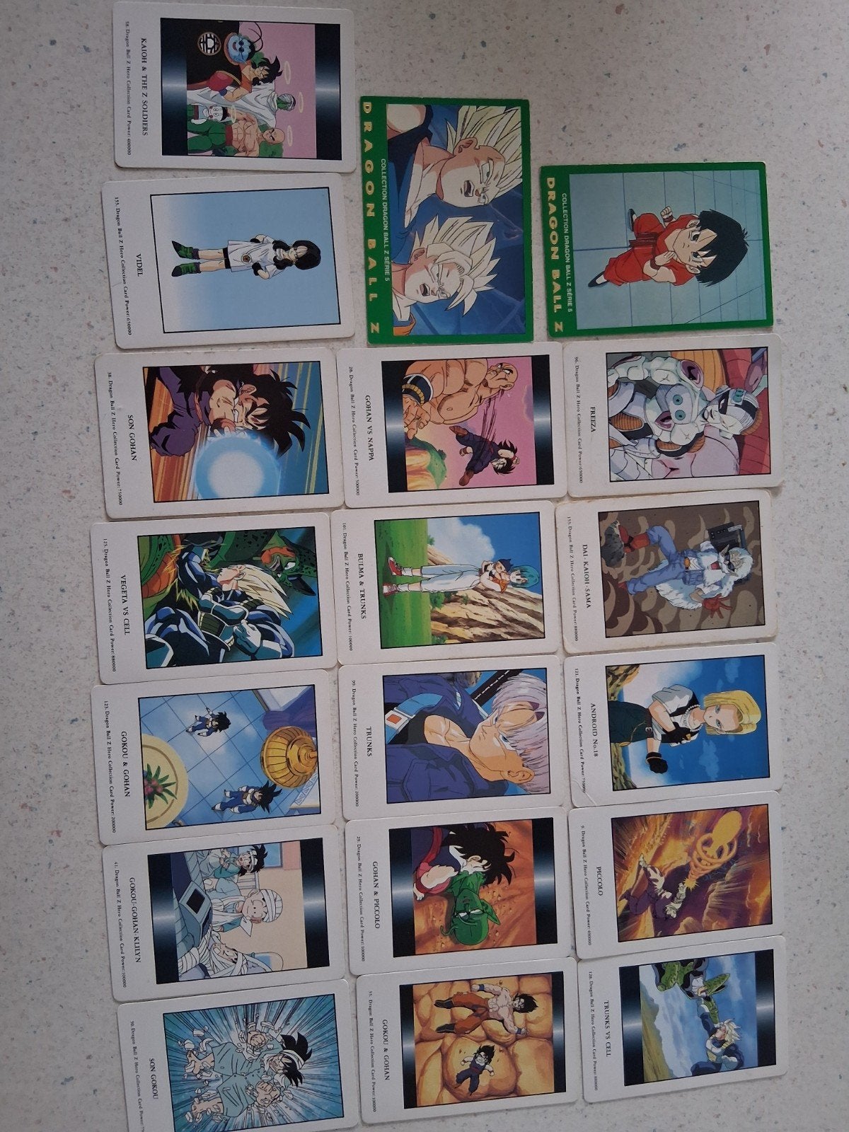 Diverse dragonball kaarten, Hobby en Vrije tijd, Verzamelkaartspellen | Overige, Ophalen, Zo goed als nieuw, Meerdere kaarten