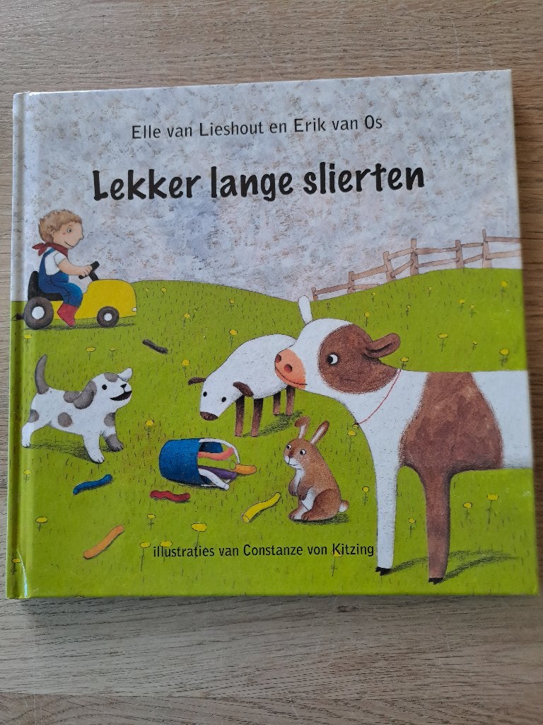 LEKKER LANGE SLIERTEN. ELL VAN LIESHIUT & ERIK OS., Gelezen, 5 of 6 jaar, Fictie algemeen, Jongen of Meisje