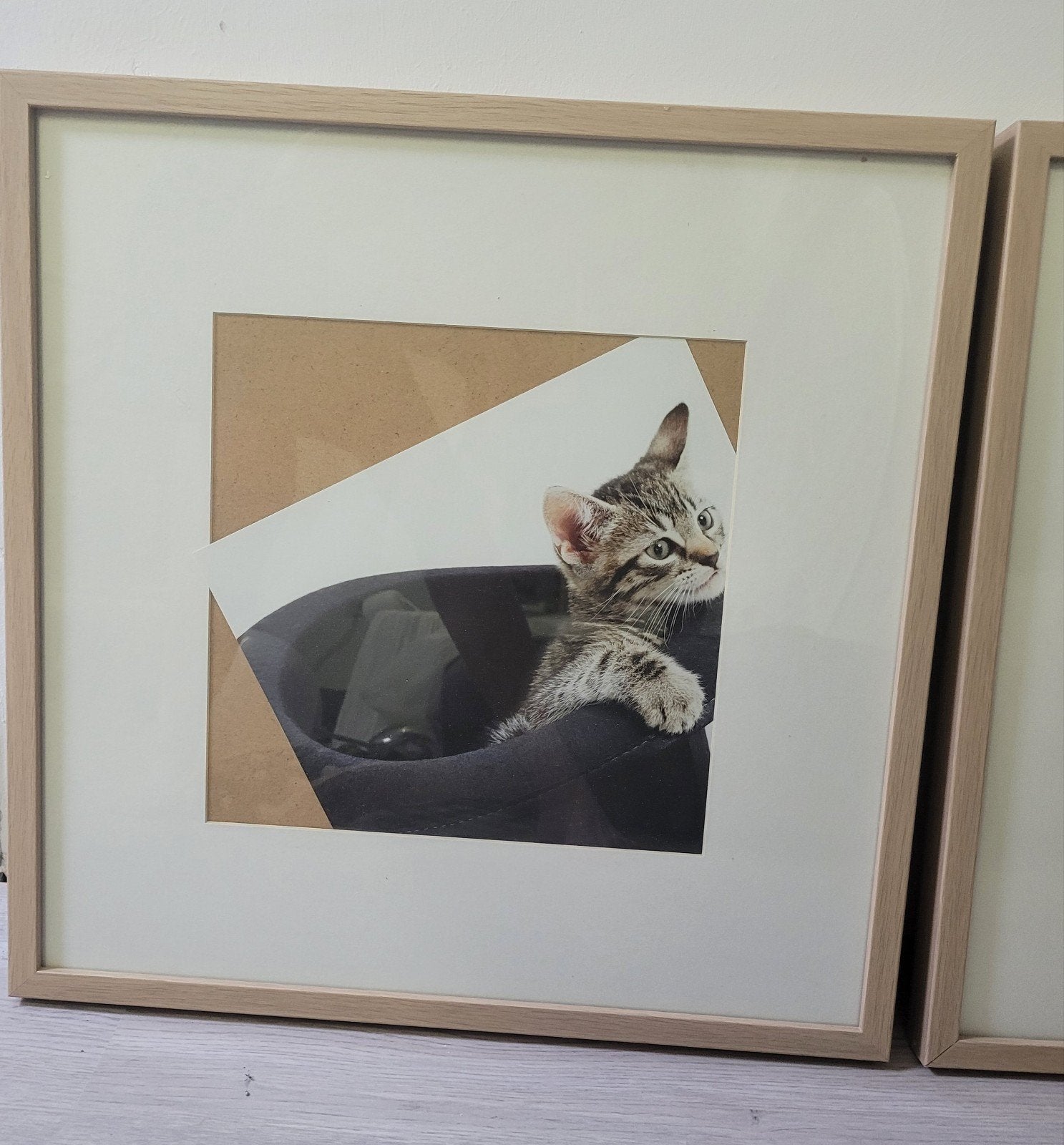 IKEA Ribba fotolijsten, 3 stuks, hout, 52,5x52,5 cm, Ophalen, Gebruikt, Hout, Fotolijst