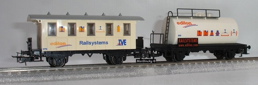 Märklin 4107 en 4440 Edilon - Rail System IVE Rijtuig NL !, Wisselstroom, Gebruikt, Wagon, Ophalen of Verzenden