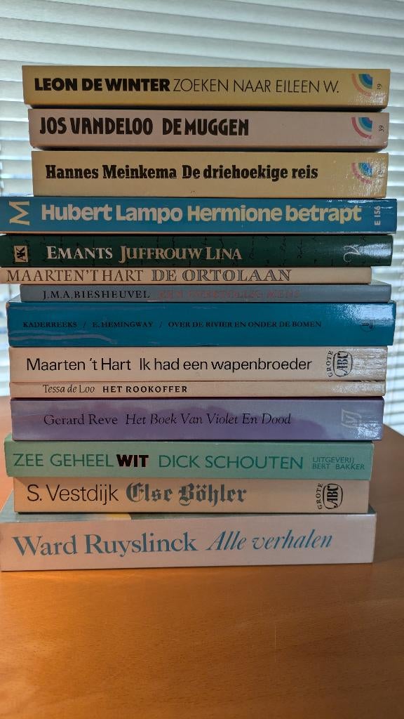 14 x literatuur boeken gekocht in de jaren 80, Gelezen, Diverse literatuur, Ophalen of Verzenden, Nederland