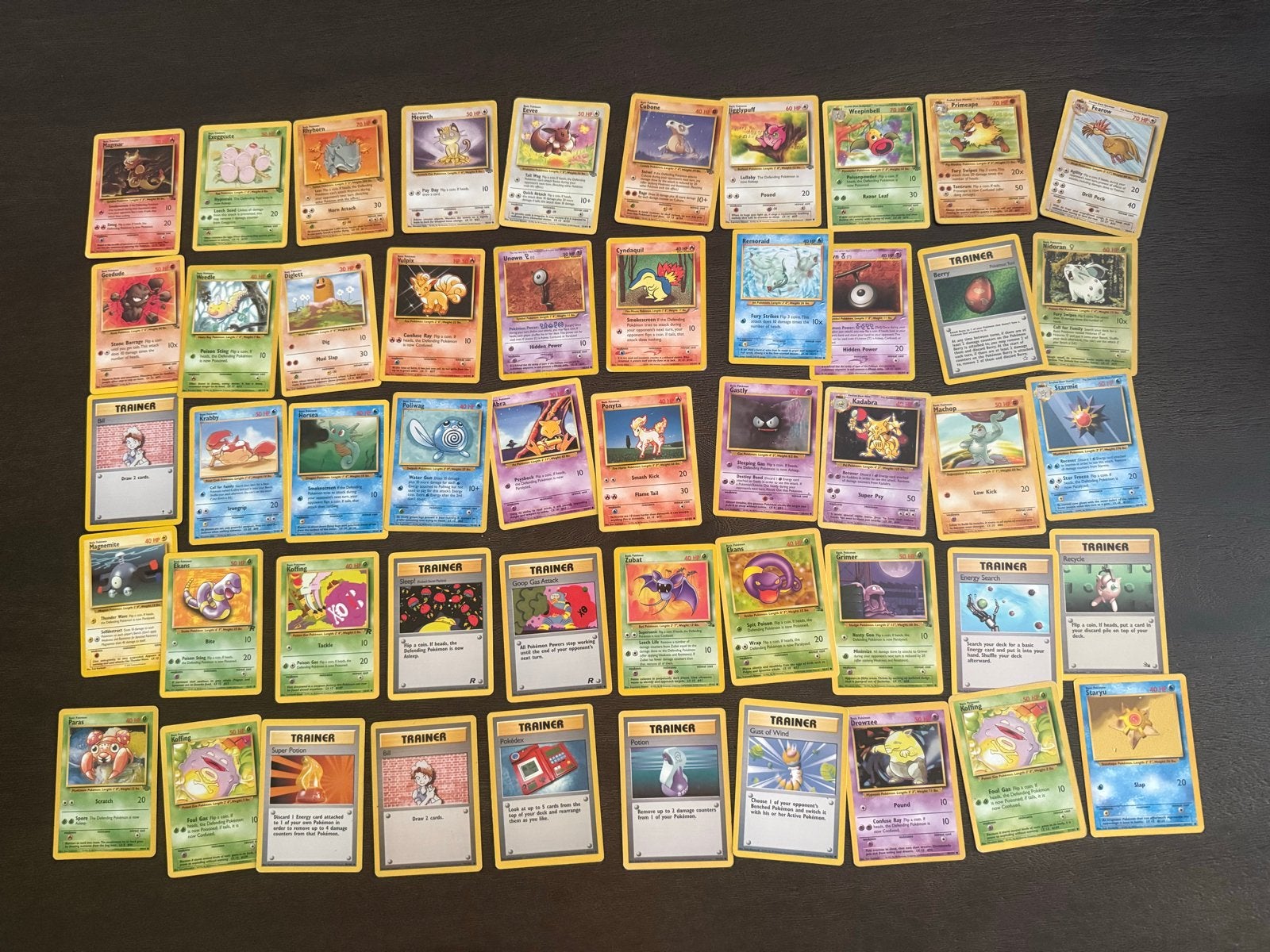 Oude Pokemon kaarten, Ophalen of Verzenden, Gebruikt, Meerdere kaarten