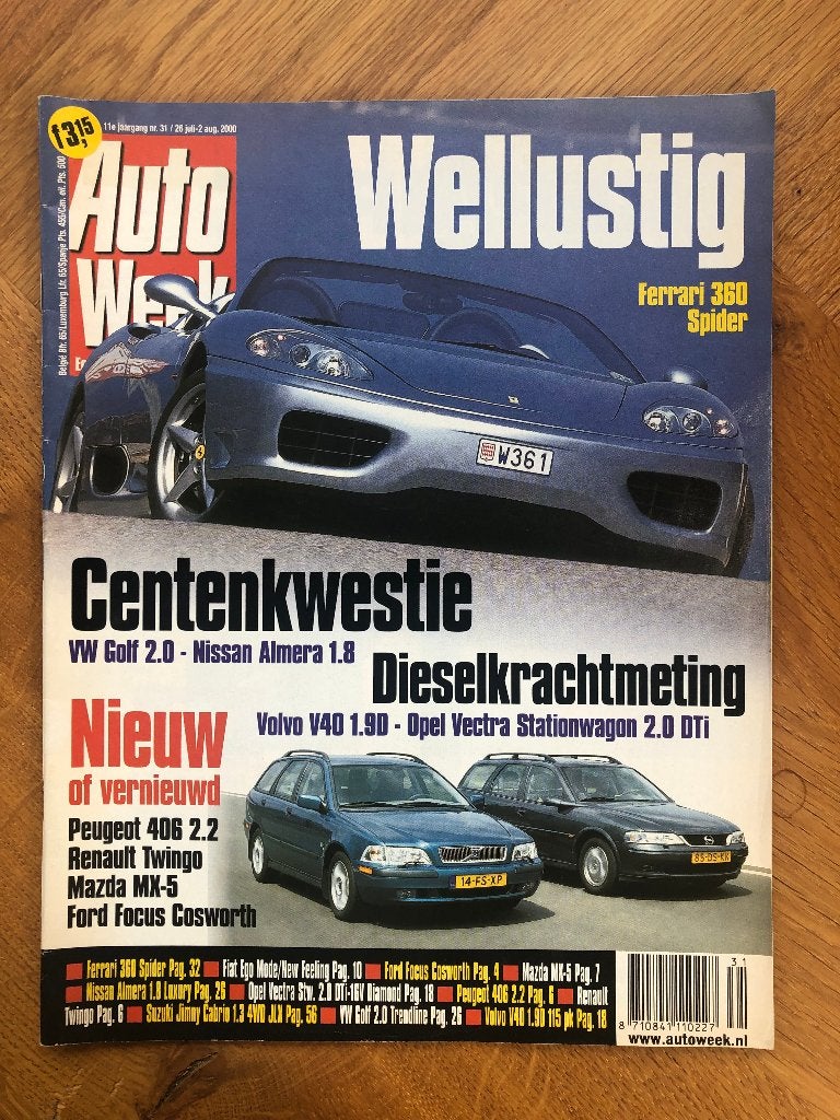 Autoweek nr. 31 2000, Verzenden, Nieuw, Autoweek, Algemeen