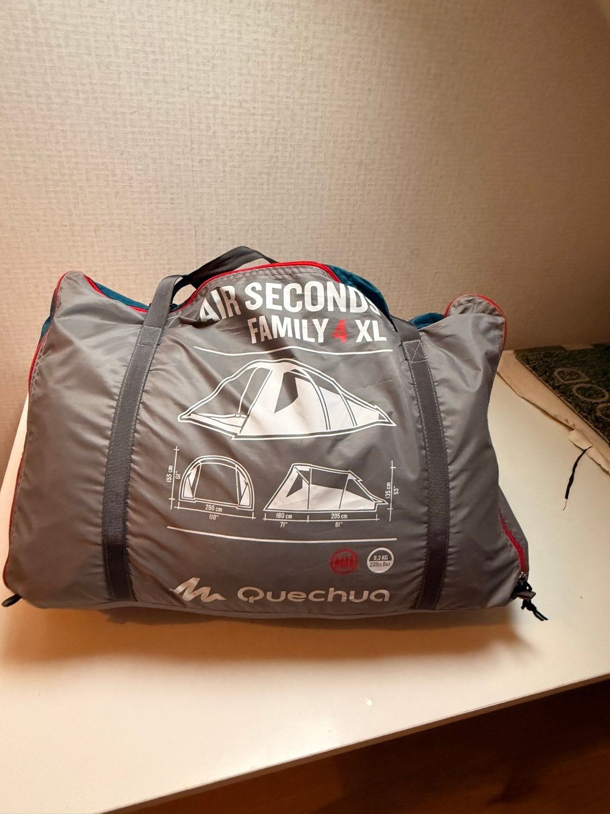 Quechua Air Second Family XL Tent, Ophalen of Verzenden, Zo goed als nieuw, Meer dan 6