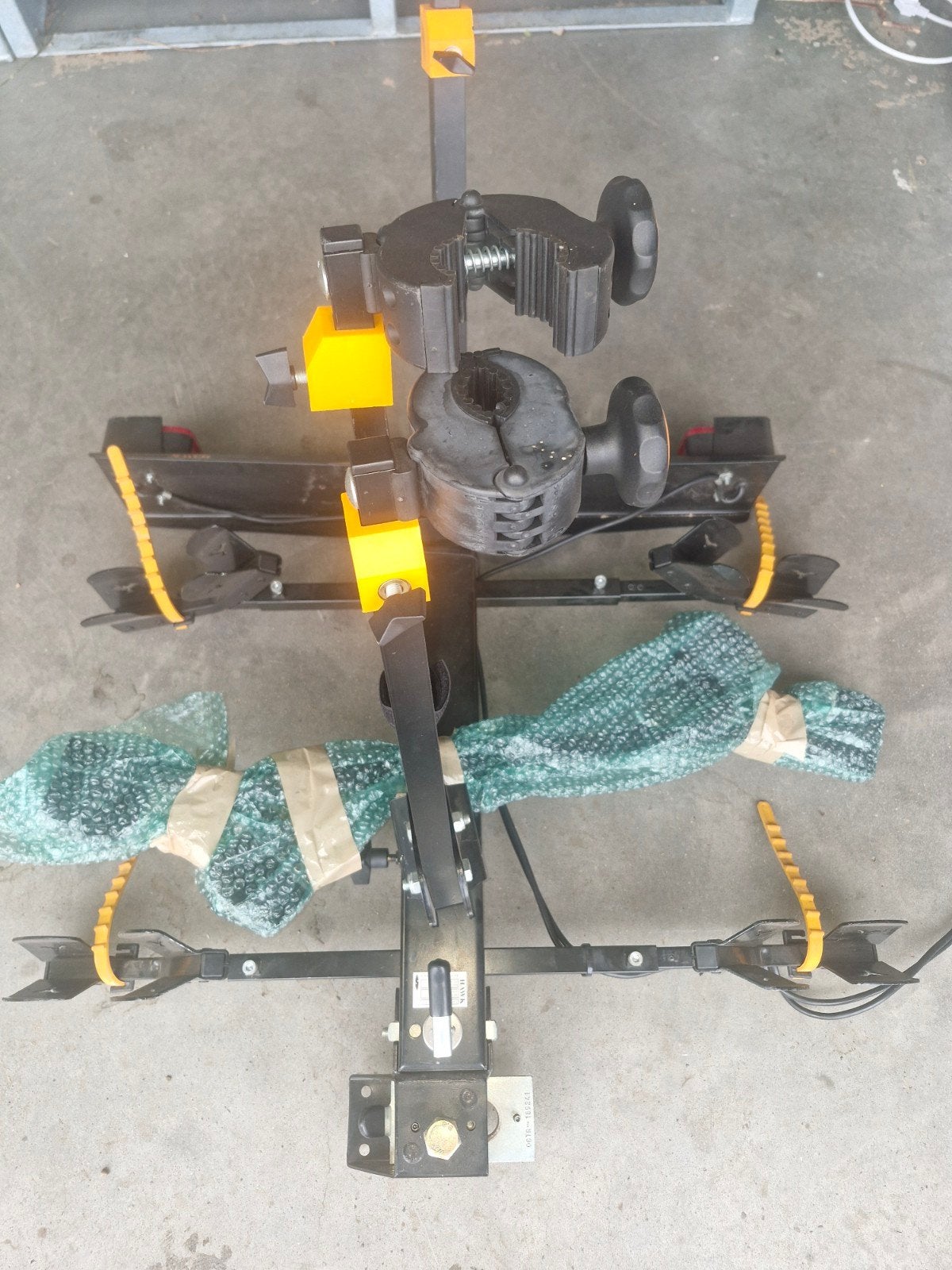 Spinder Hawk Fietsendrager - Kantelbaar voor 3 fietsen, Auto diversen, Fietsendragers, Ophalen, 3 fietsen of meer, Gebruikt, Trekhaakdrager