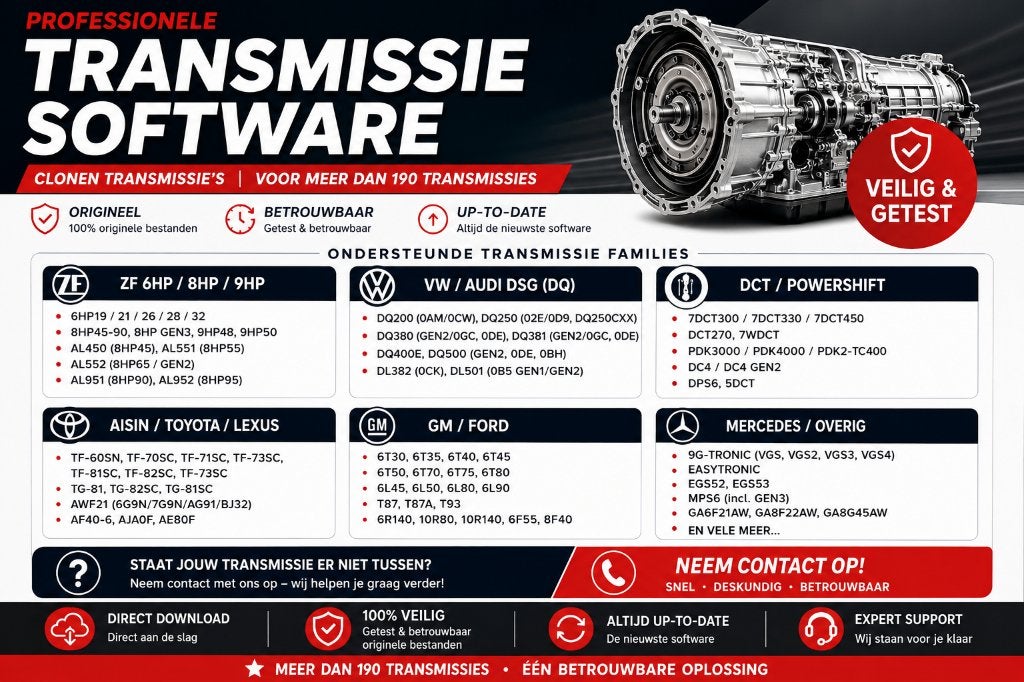 Clonen Transmissie VAG, Mercedes, Japans, USA, PSA, Ophalen of Verzenden, Nieuw
