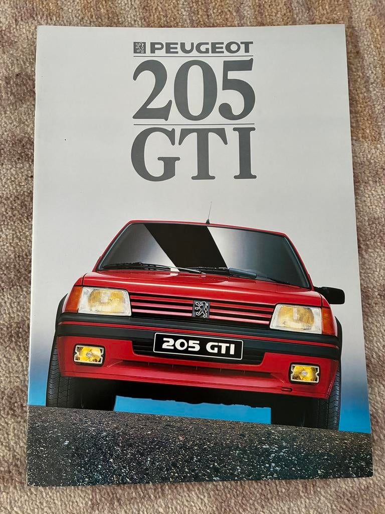 Peugeot 205 GTI brochure 1988, Boeken, Ophalen of Verzenden, Zo goed als nieuw, Peugeot