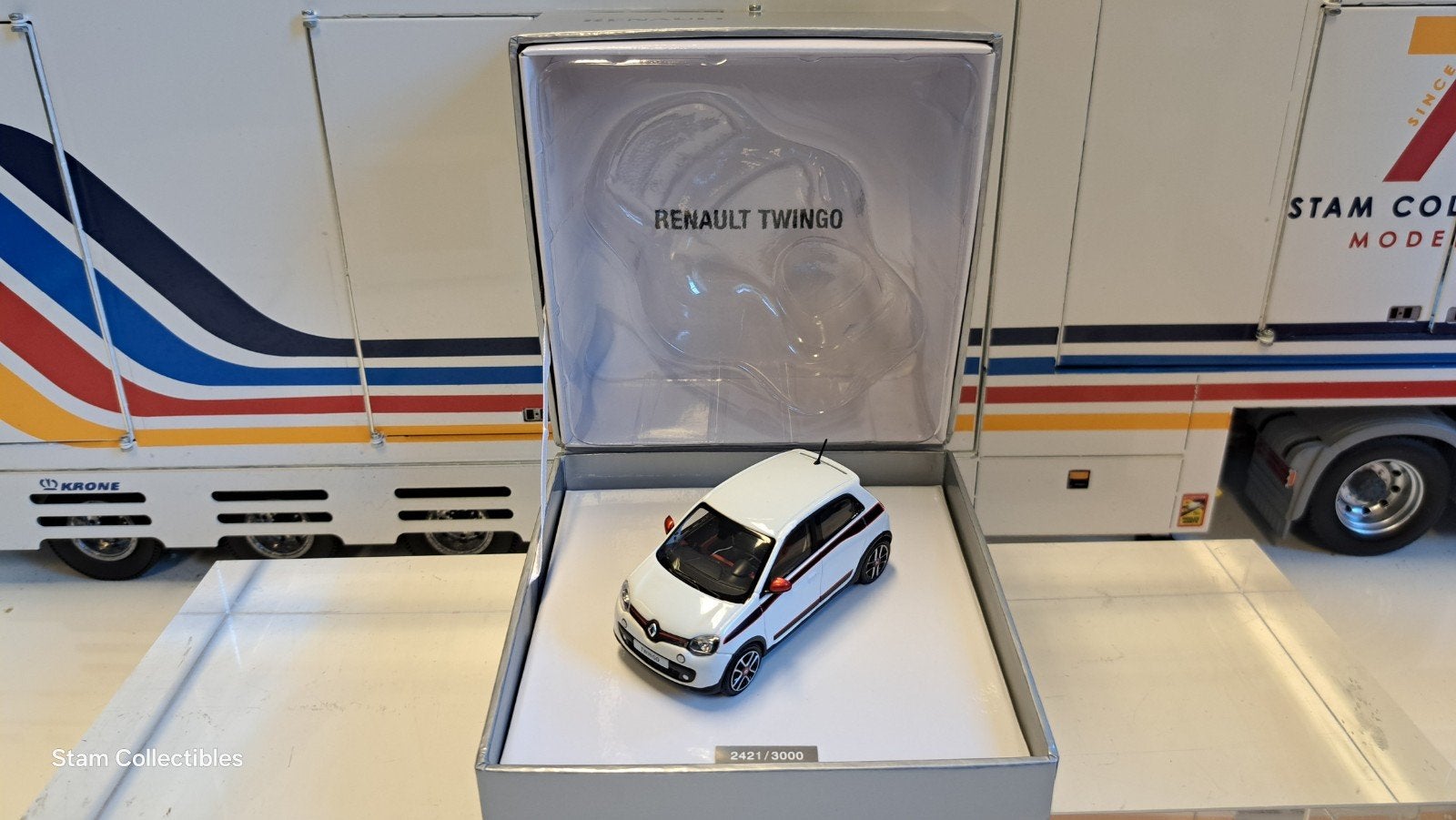 Norev Renault Twingo III White - 2014, Auto, Norev, Ophalen of Verzenden, Zo goed als nieuw