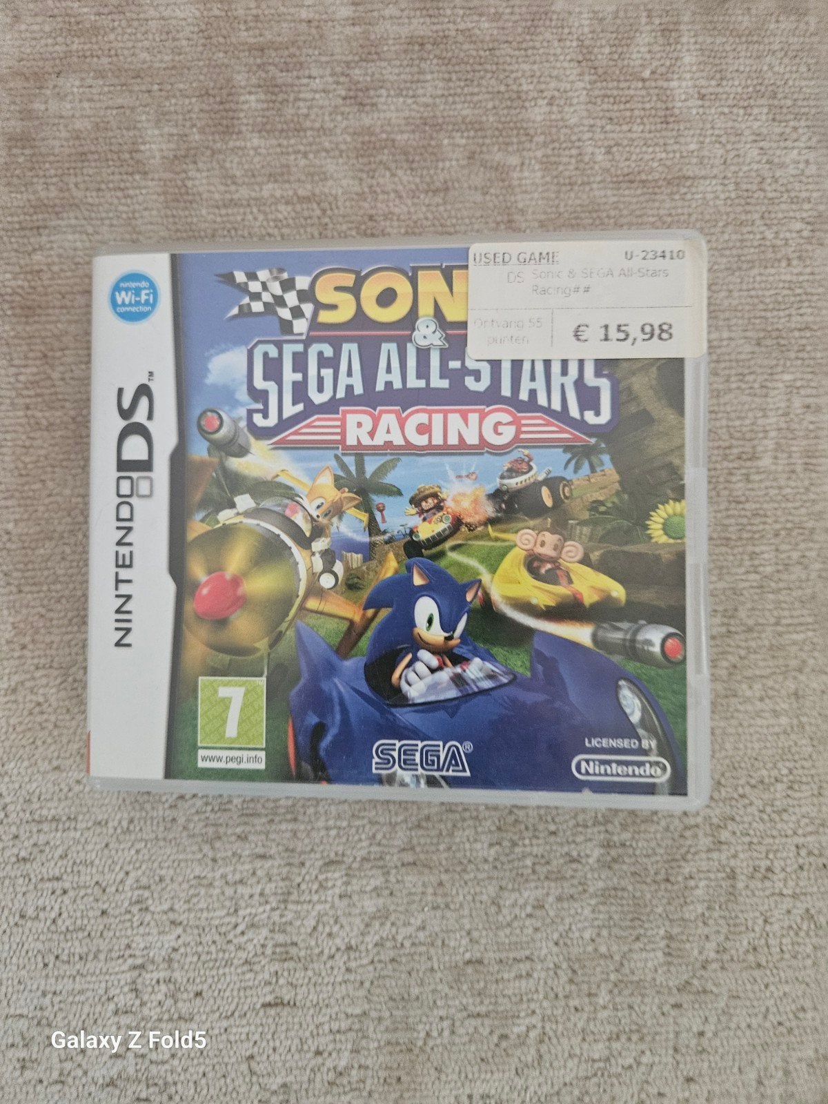 Sonic & Sega All-Stars Racing Nintendo DS, Online, Gebruikt, 1 speler, Racen en Vliegen