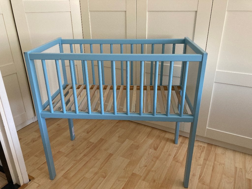 Bebies First mini wiegje Jesse blauw, Ophalen, Gebruikt, Jongetje of Meisje
