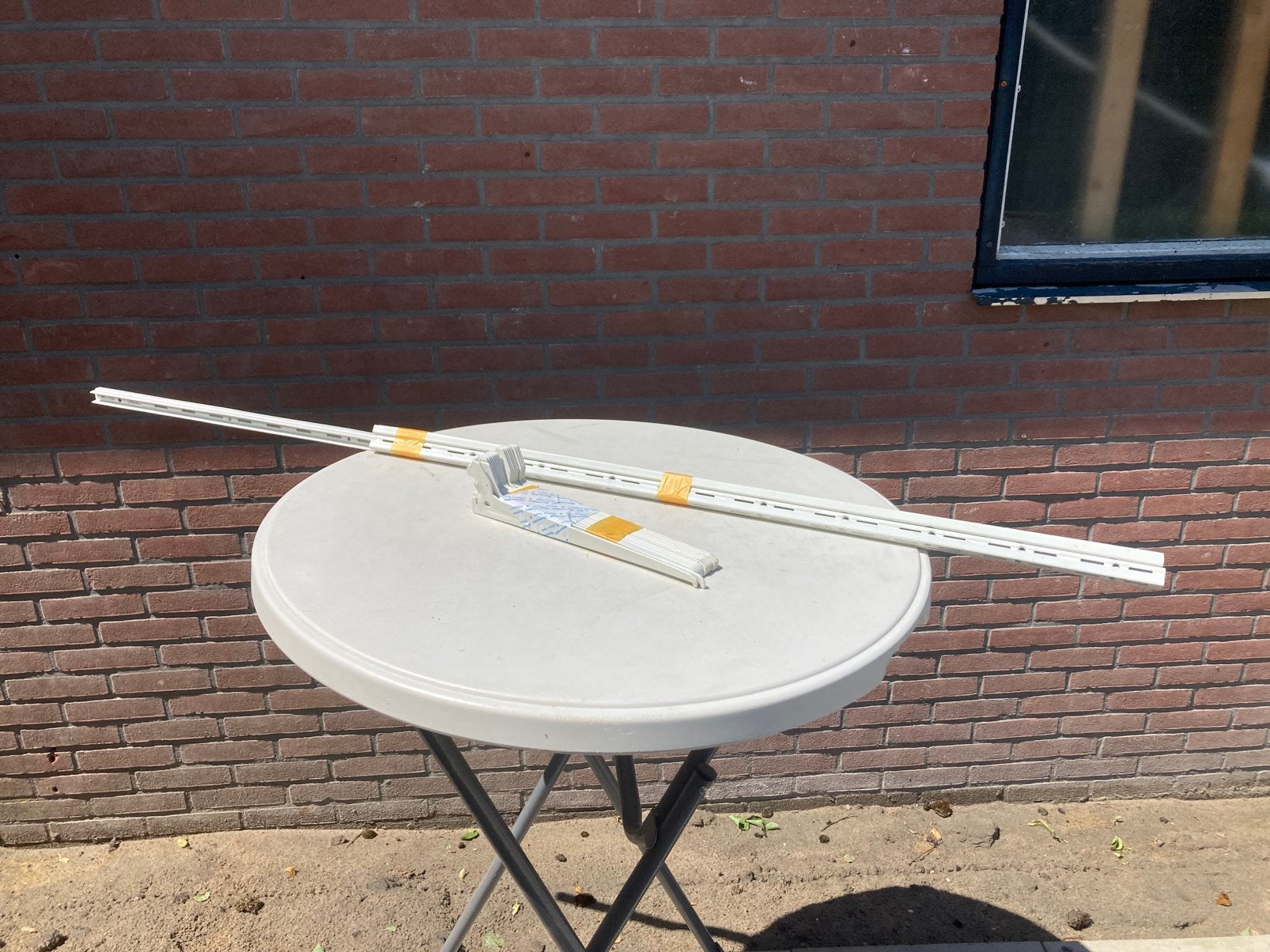Schappen rail met dragers zie omschrijving, Ophalen, Gebruikt, Overige typen, Minder dan 2 meter
