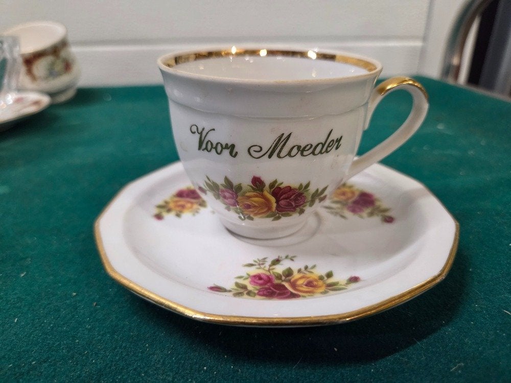 kop en schotel winterling voor moeder, schwarzenbach, Ophalen of Verzenden