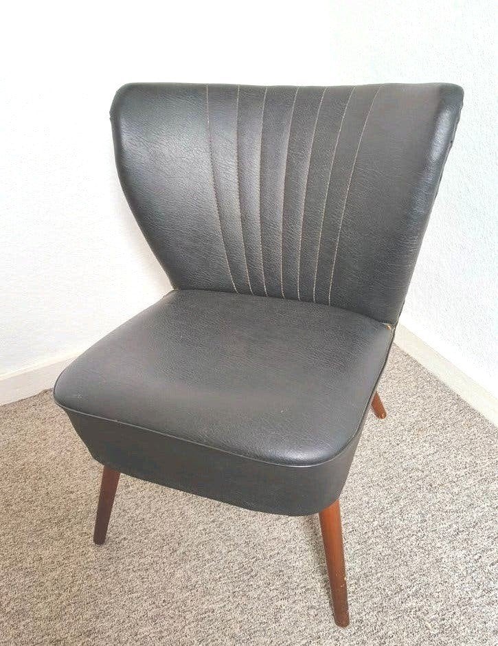 Swinging fifties fauteuil skai, Ophalen, Gebruikt, Eenpersoons, Minder dan 75 cm
