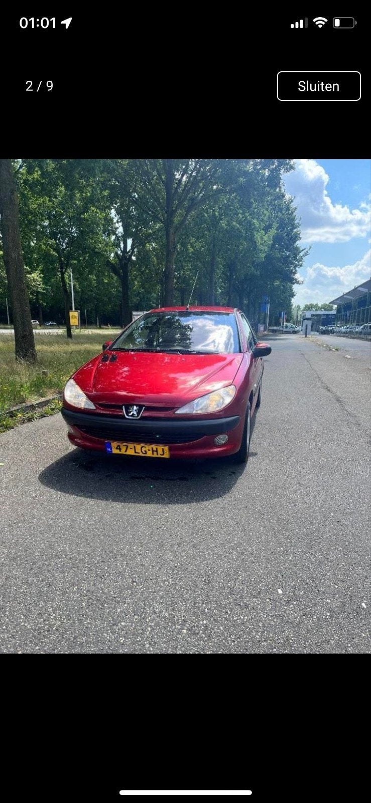 peugeot 206 kapotte koppakking, Ophalen, Peugeot