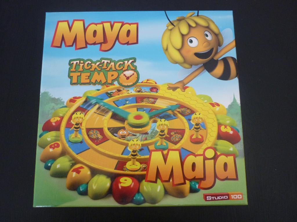 Maya de bij - Tick tack tempo / klok kijken / spel, Een of twee spelers, Ophalen of Verzenden, Zo goed als nieuw, Studio 100