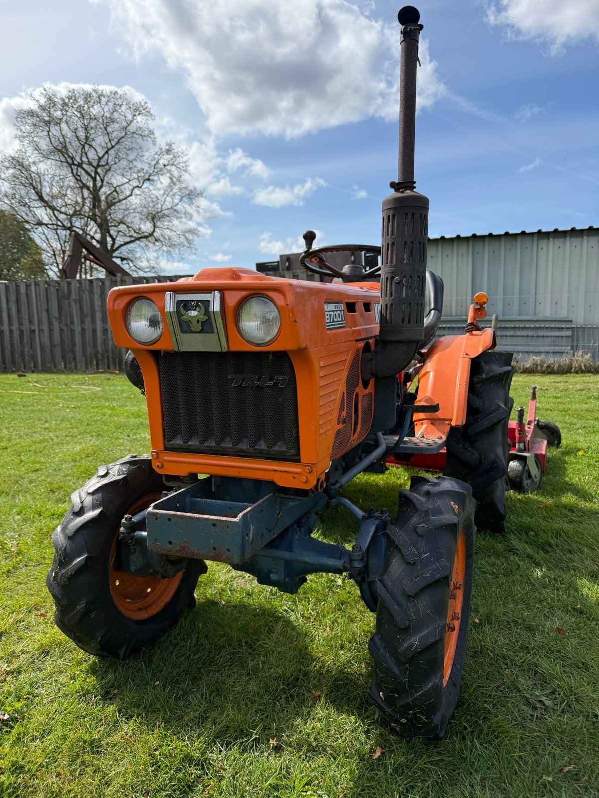 Kubota B7001 mini tractor met Agromet cirkelmaaier (kenteken, Ophalen, Gebruikt