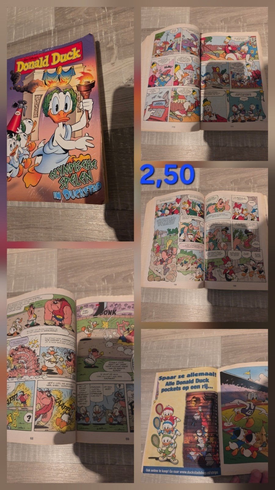 Donald Duck: Olympische Spelen in Duckstad, Boeken, Stripboeken, Eén stripboek, Ophalen of Verzenden, Gelezen, Walt Disney