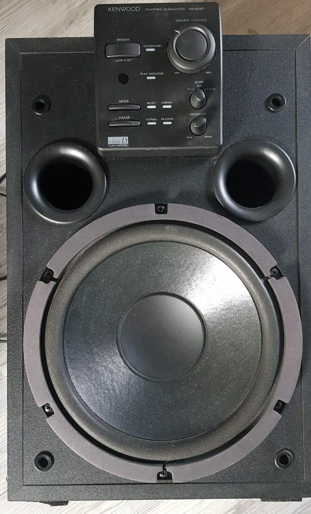Kenwood powered subwoofer SW-505D, Overige merken, Gebruikt, Subwoofer, Ophalen of Verzenden