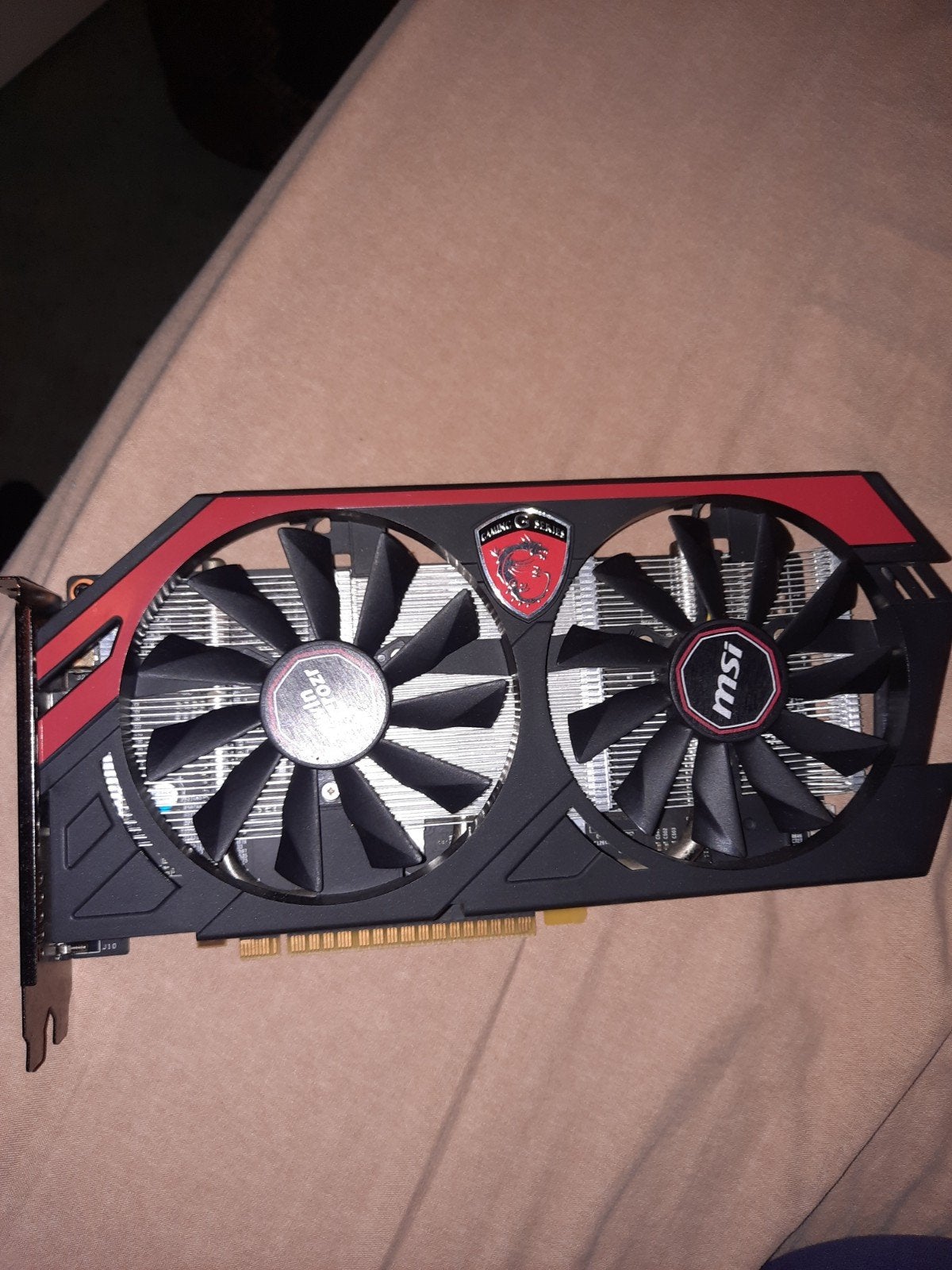 MSI GeForce GTX 750 Ti TF 2GD5/OC Grafische Kaart, Computers en Software, PCI-Express 3, Gebruikt, HDMI, Ophalen of Verzenden