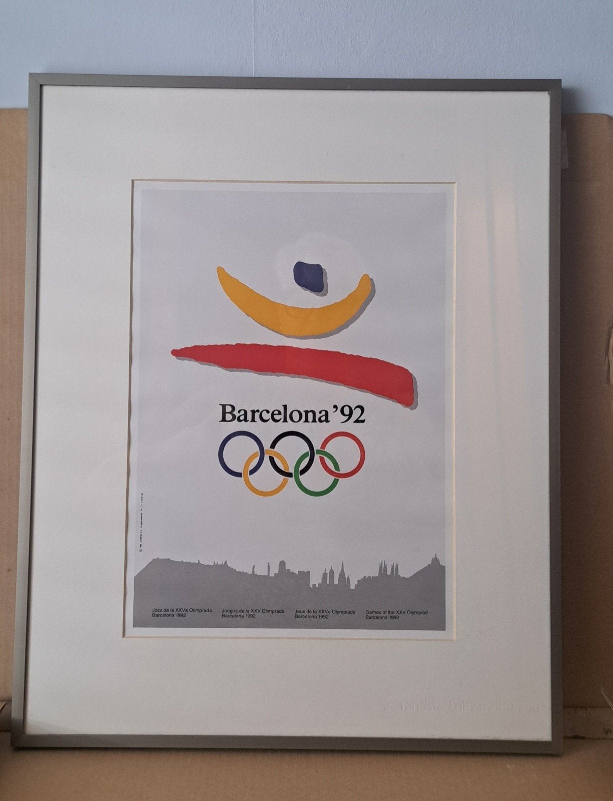 origineel. professioneel ingelijste print Olympische spelen,, Ophalen of Verzenden, Print