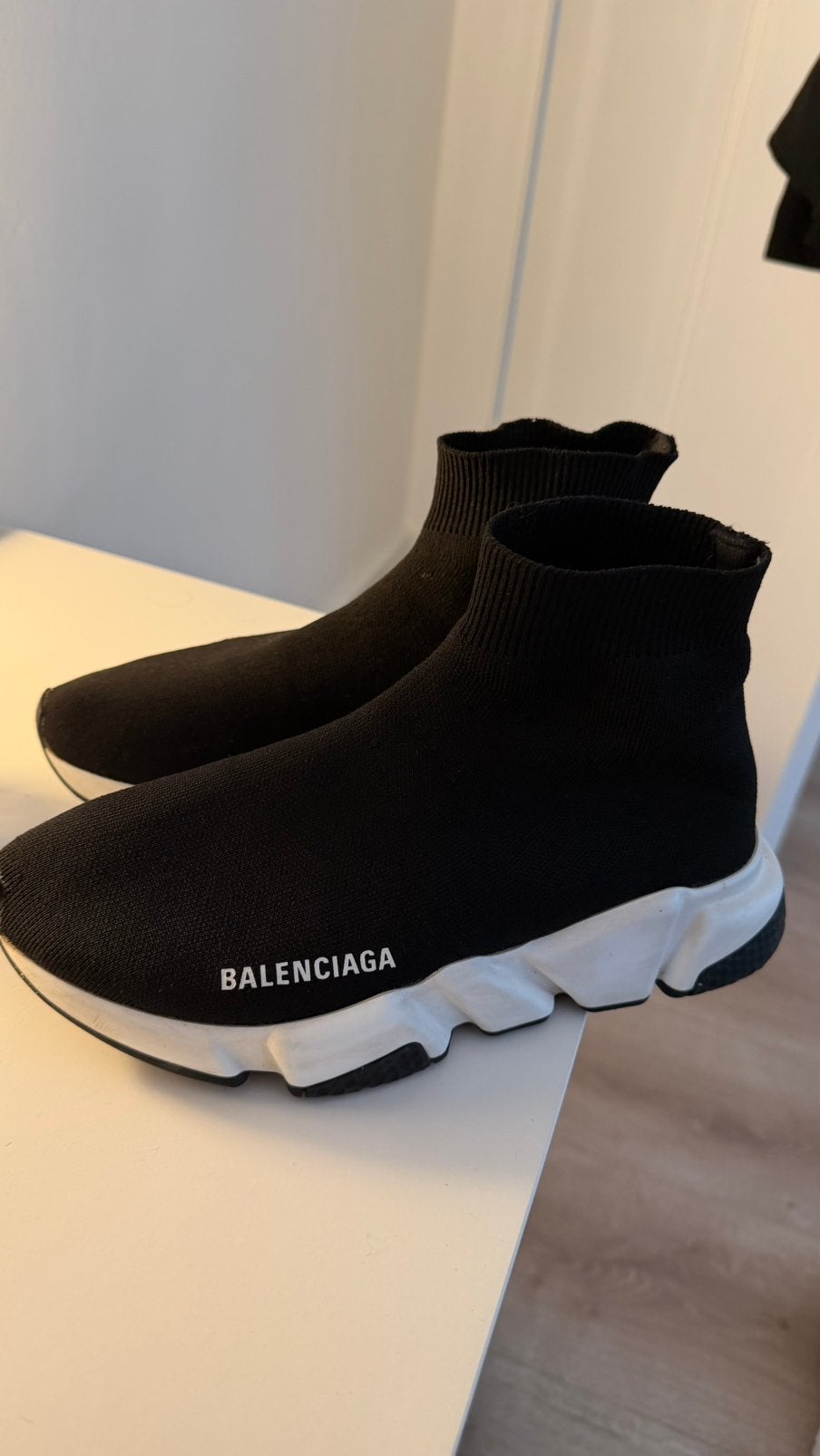 Balenciaga speed trainers maat 37, Ophalen, Zo goed als nieuw, Zwart, Sneakers of Gympen
