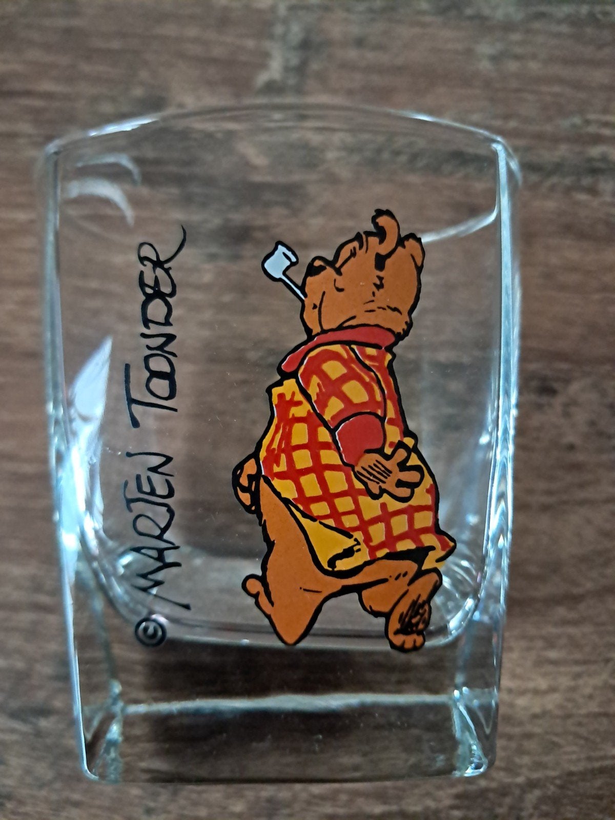 Olivier B. Bommel -Marten Toonder Vintage Whiskeyglas, Verzamelen, Ophalen of Verzenden, Olivier B, Bommel en Tom Poes, Zo goed als nieuw