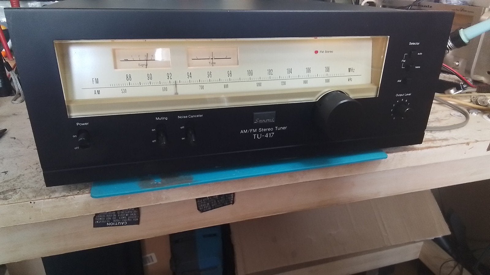 SANSUI TU-417 TUNER FM/AM., Ophalen, Gebruikt, Analoog