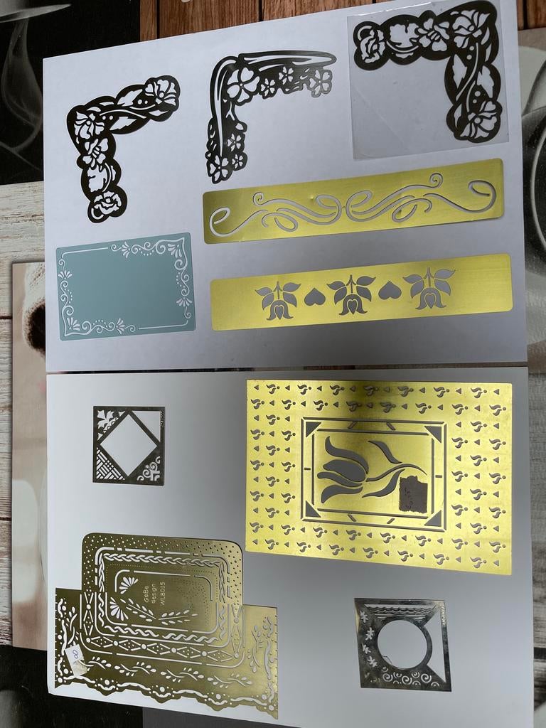 Embossing mallen 4, Ophalen of Verzenden, Zo goed als nieuw, Frame of Mal