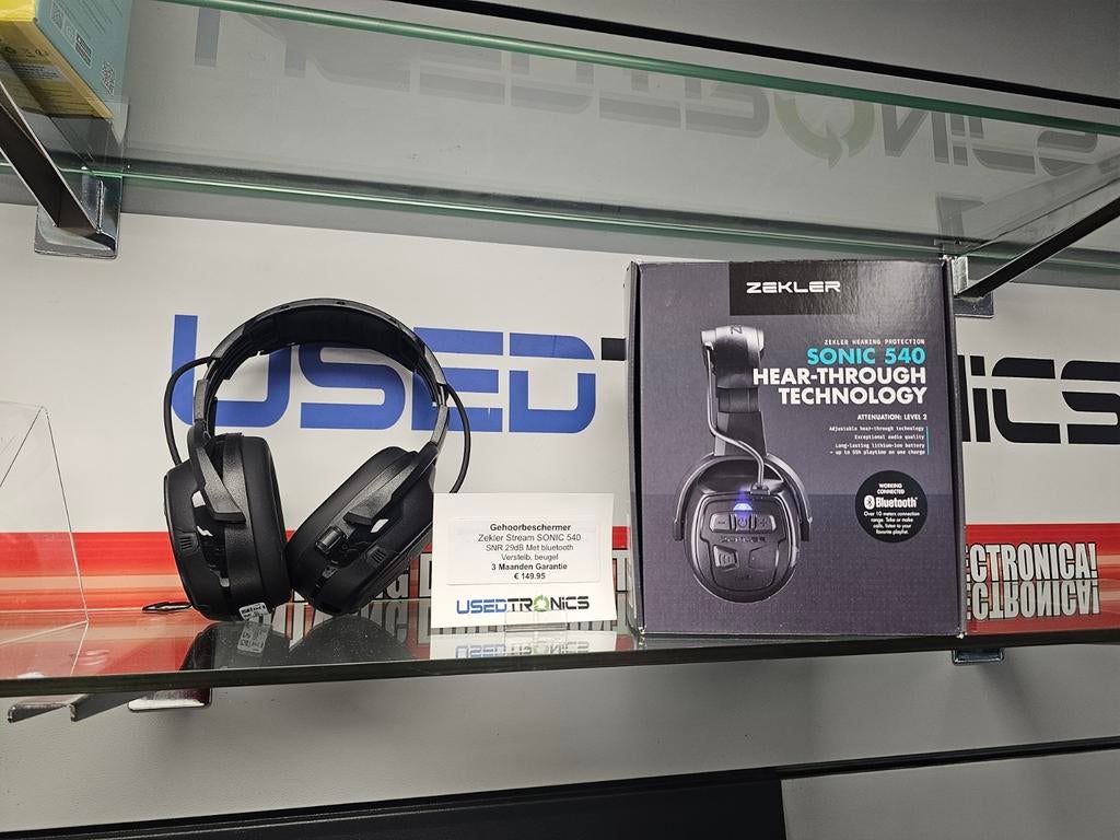 Zekler Stream Sonic 540 Gehoorbeschermer met Bluetooth, Audio, Tv en Foto, Koptelefoons, Ophalen of Verzenden, Overige merken