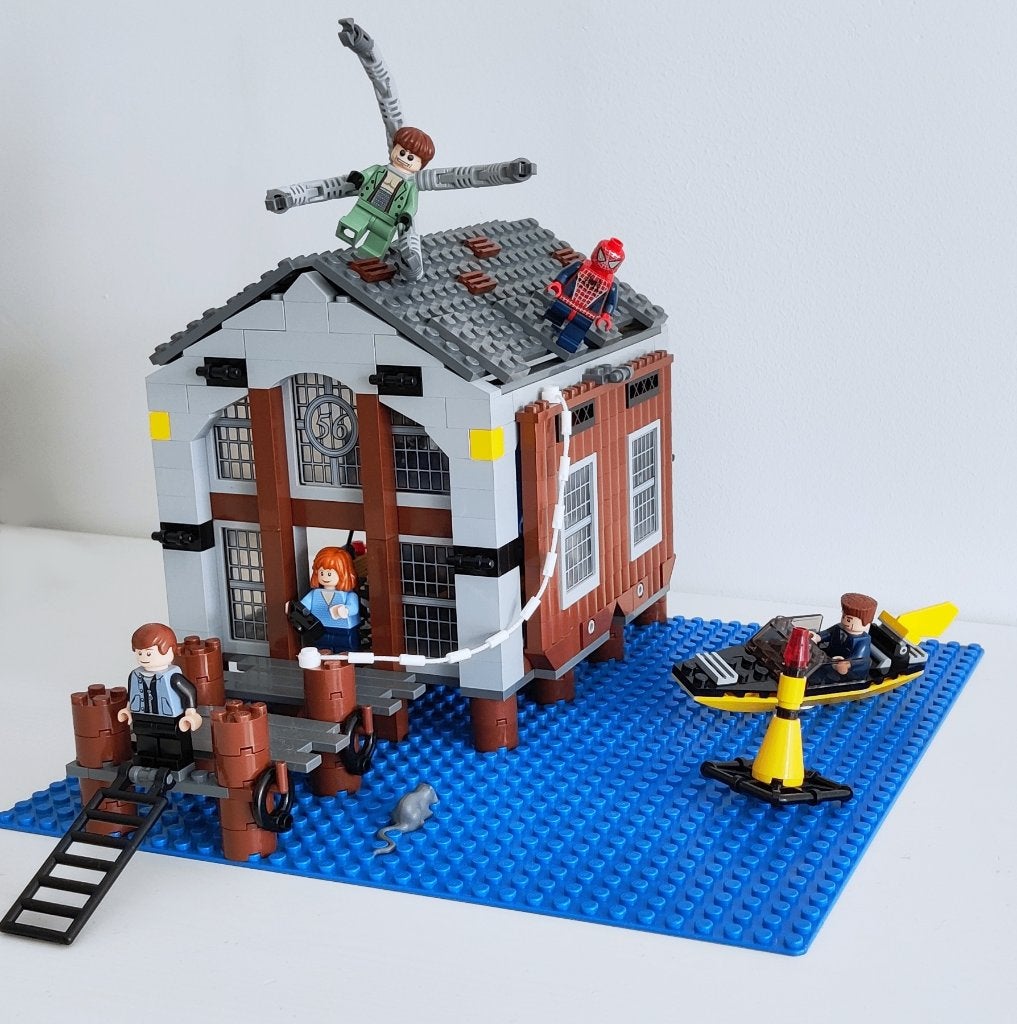 LEGO Studio's Spider-Man 2 nr. 4856 Doc Ock's Hideout, Compleet, Overige thema's, Lego, Ophalen of Verzenden