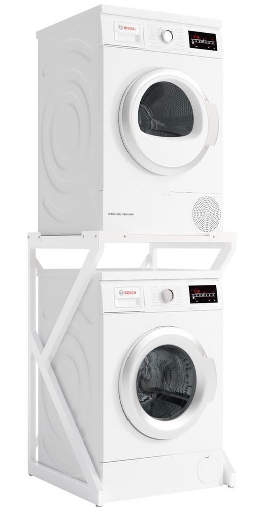 Wasmachine kast/verhoger/opbouw metaal wit ACAZA, Ophalen of Verzenden, Nieuw