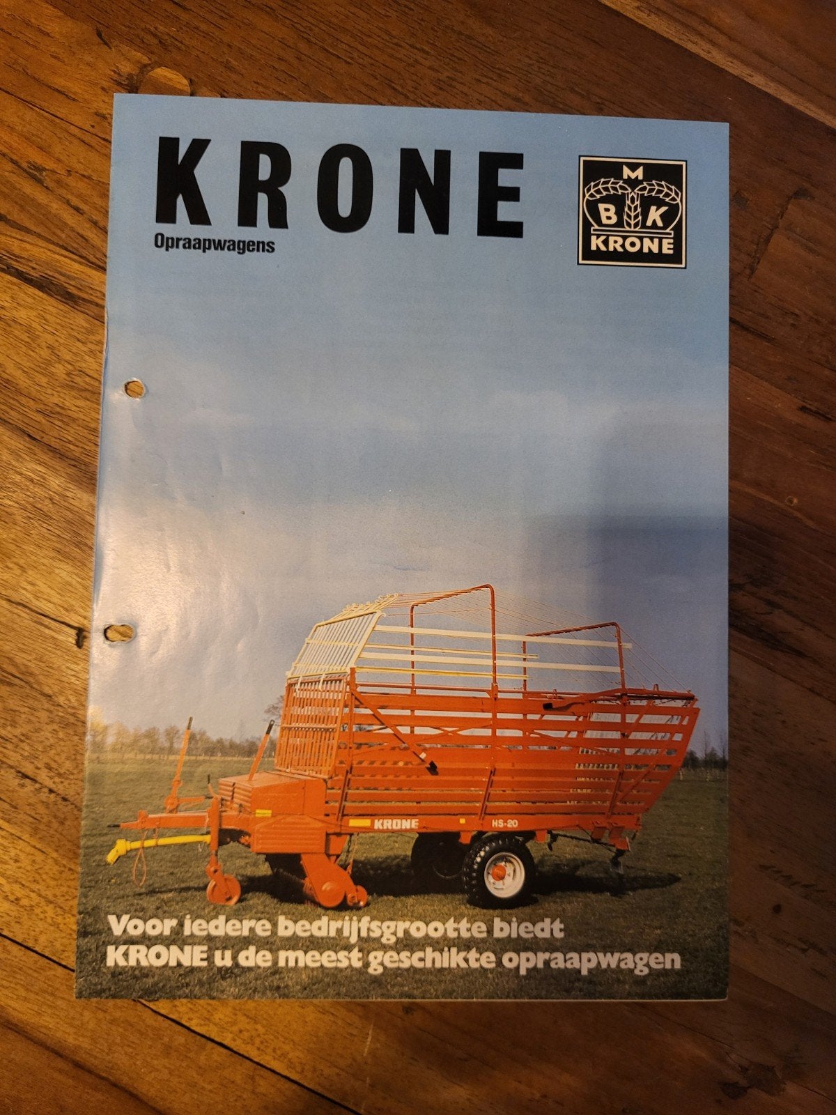 tractor folder Krone opraapwagens, Ophalen of Verzenden, Zo goed als nieuw