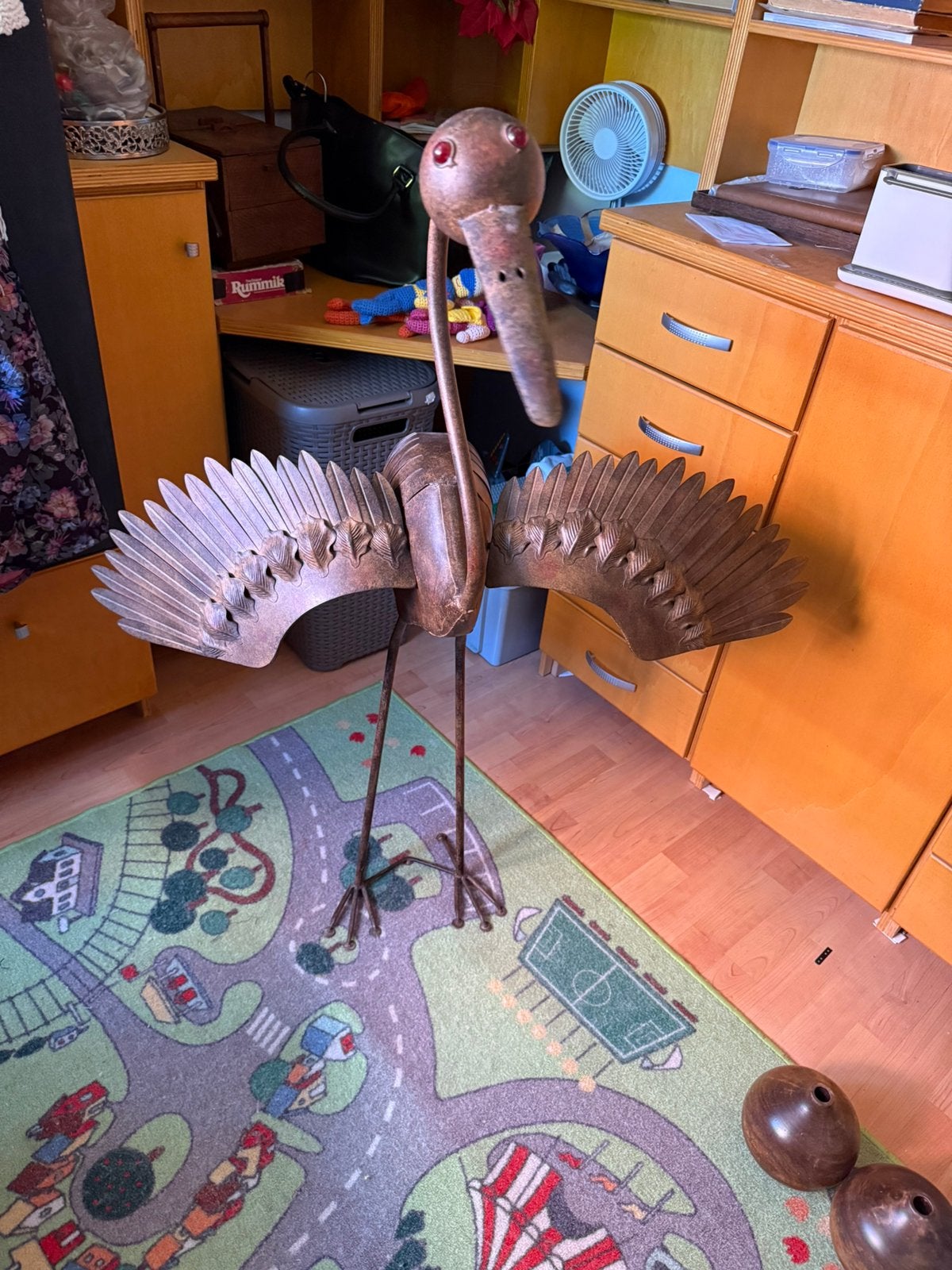 kraanvogel metaal, Ophalen, Zo goed als nieuw, Metaal, Overige typen