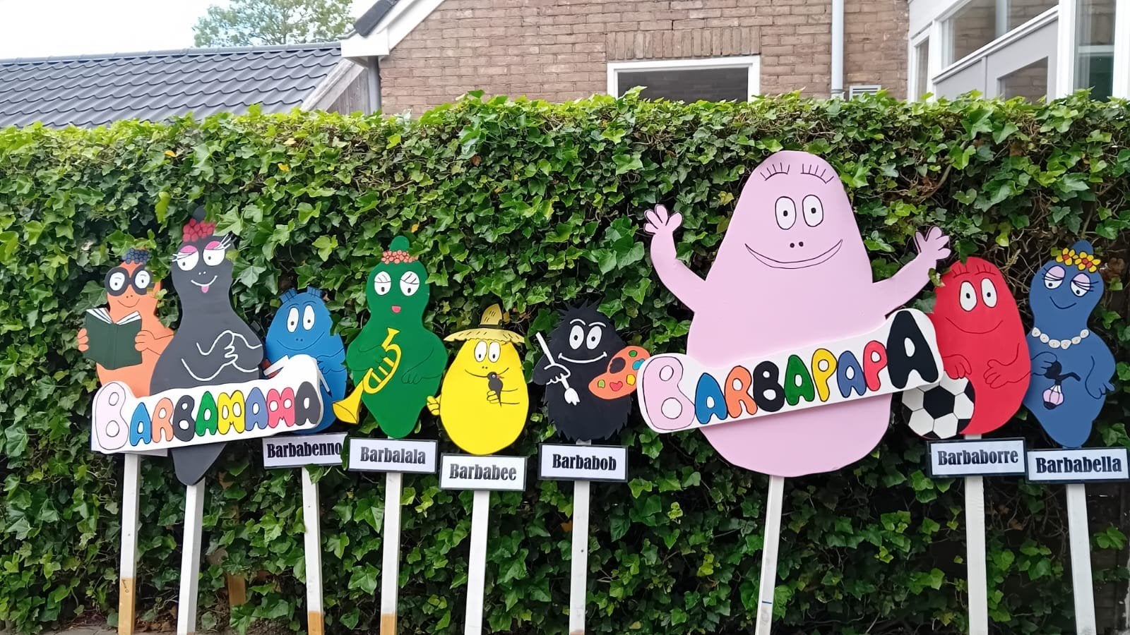 Barbapapa en familie tuinfiguren, Kinderen en Baby's, Ophalen, Gebruikt, Jongen of Meisje