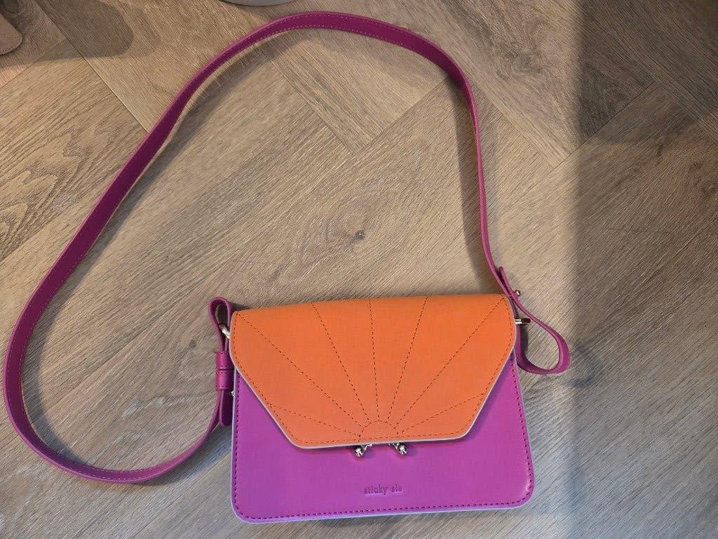 Sticky Sis Tas Oranje / Roze, Ophalen of Verzenden, Zo goed als nieuw, Oranje, Schoudertasje
