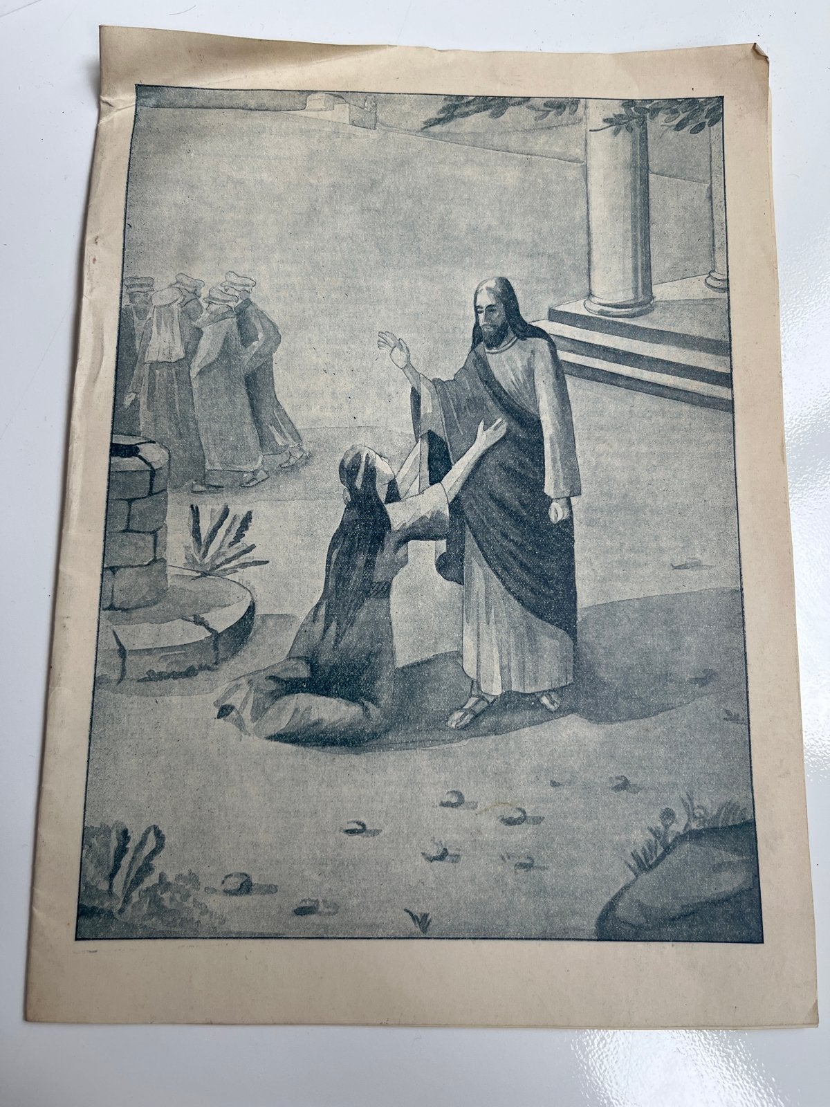 Oud religieus boekje met illustraties, Ophalen of Verzenden, Gelezen, Spiritualiteit algemeen, Overige typen