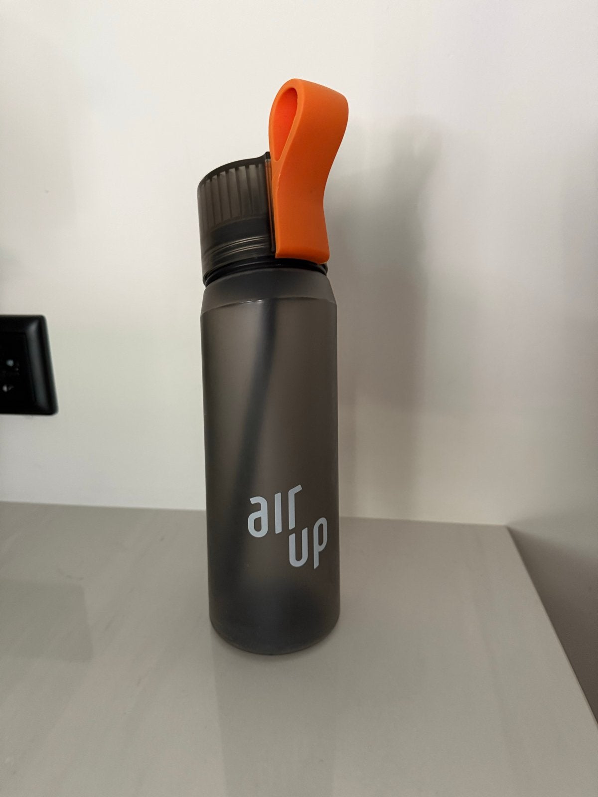 Nette Air Up waterfles - 650ml grijs oranje, Kunststof, Ophalen of Verzenden, Grijs, Overige merken