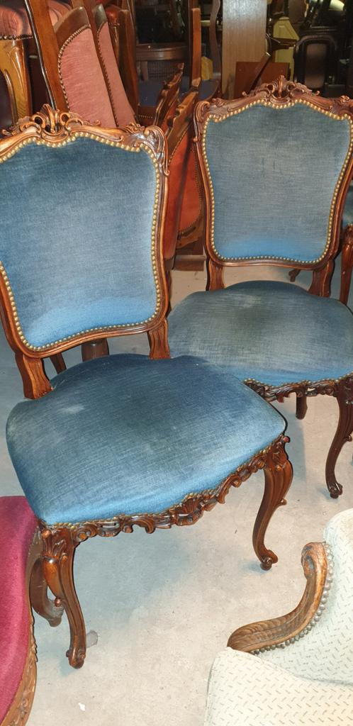 4 barok eetkamer stoelen, Antiek en Kunst, Antiek | Meubels | Stoelen en Banken, Ophalen