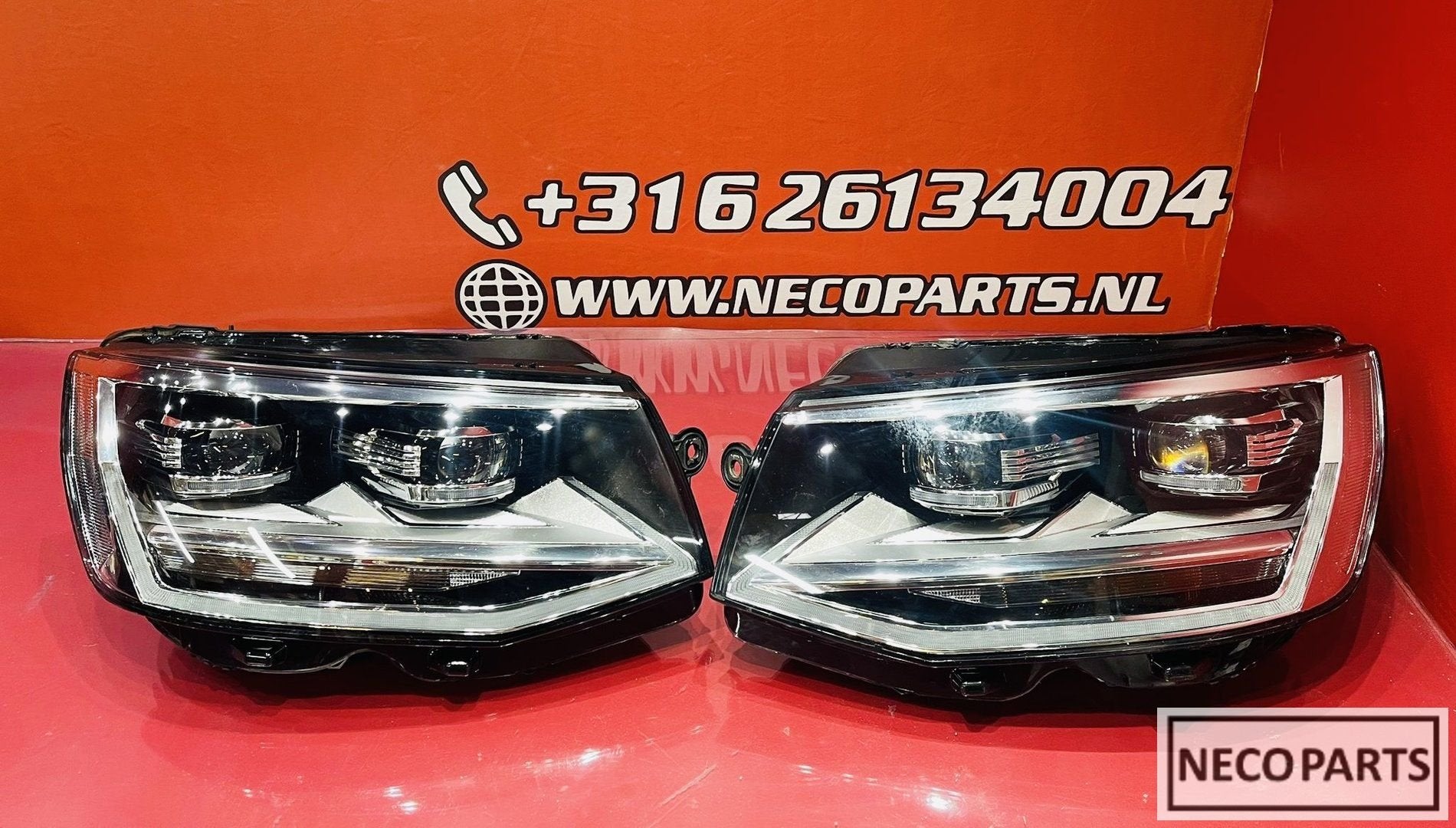 VW TRANSPORTER T6 FULL LED KOPLAMPEN COMPLEET ORIGINEEL, Gebruikt, -, Volkswagen, -