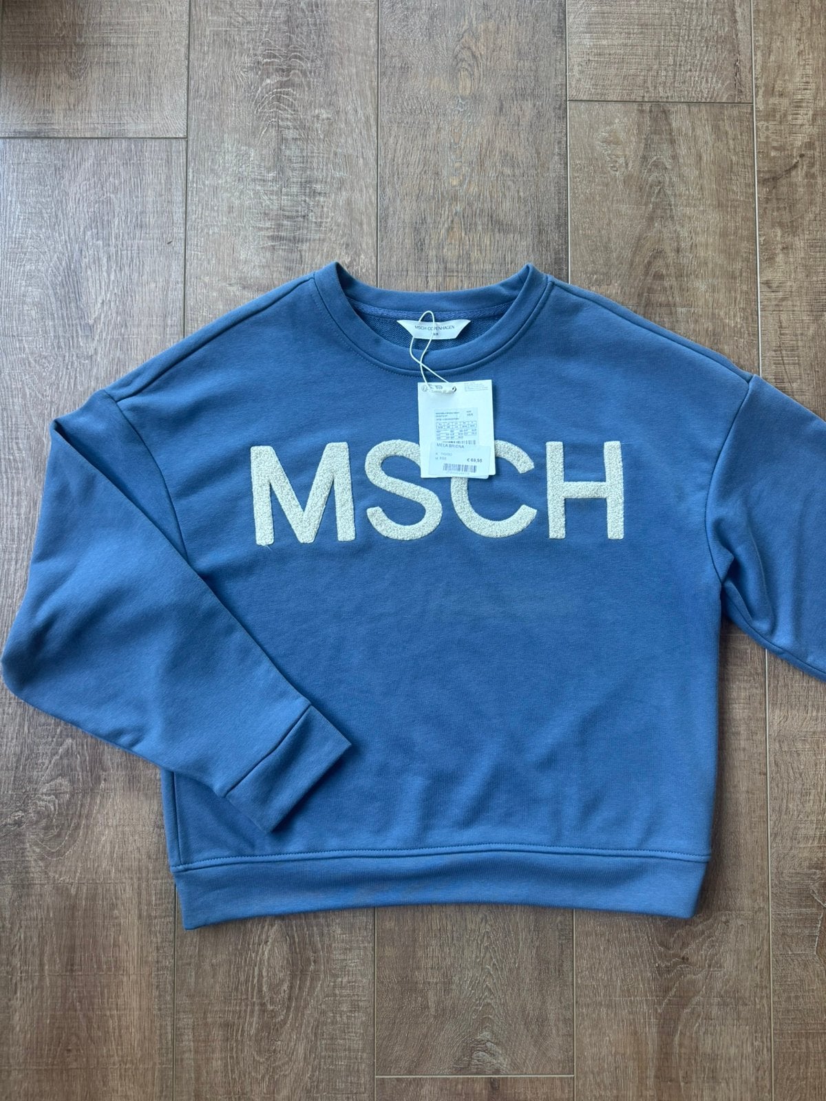 * nieuw * MSCH Copenhagen Sweatshirt Blauw XS/S, Ophalen of Verzenden, Nieuw, Maat 36 (S), Blauw