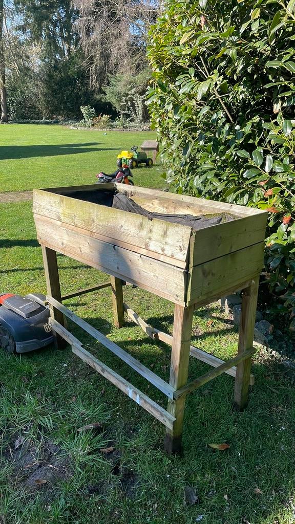 Gratis Moestuinbak met wortelsdoek, Ophalen of Verzenden