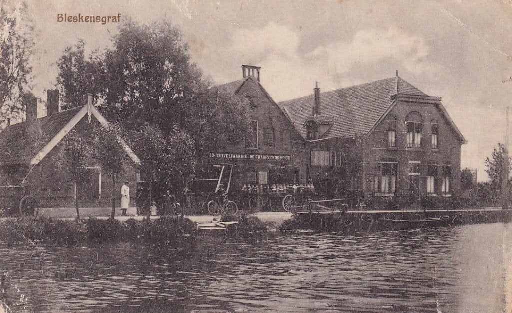 752R Bleskensgraaf, zuivelfabriek, Ophalen of Verzenden, Voor 1920, Gelopen, Zuid-Holland
