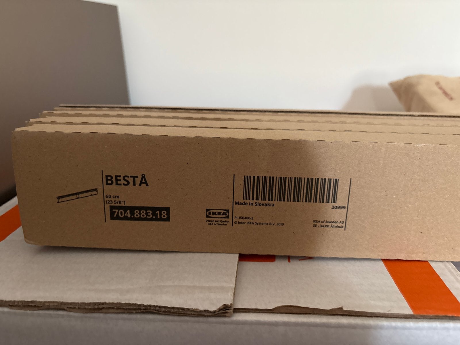 IKEA BESTÅ ophangsystemen (4 stuks, 60 cm), Ophalen, Overige materialen, Nieuw, Minder dan 150 cm