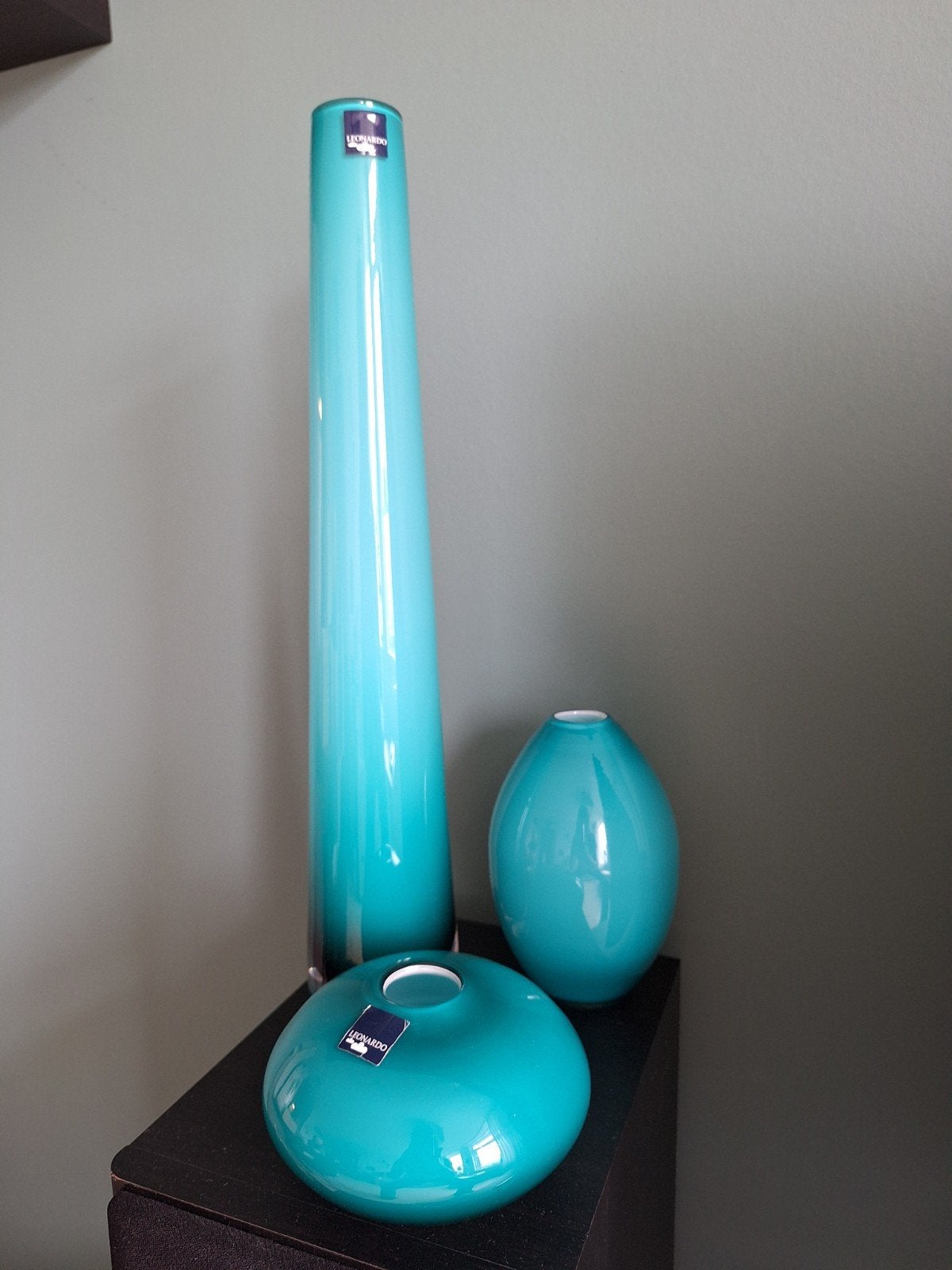 Leonardo vazen., Ophalen, Overige kleuren, Glas, Minder dan 50 cm