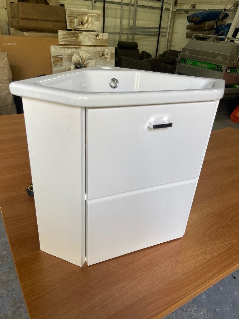 Hoekwastafelmeubel / Fonteinmeubel voor Toilet of Badkamer, Huis en Inrichting, Ophalen, Gebruikt, 50 tot 100 cm, Minder dan 100 cm