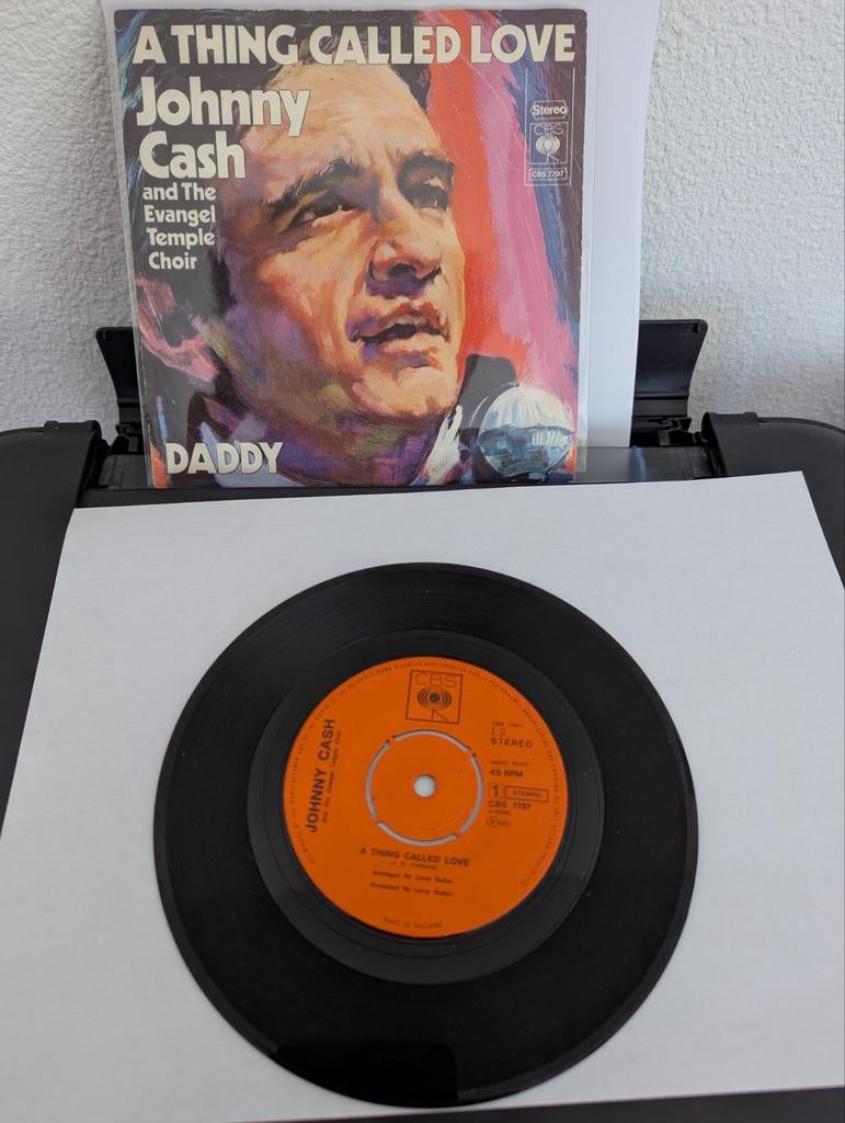 Johnny Cash - A thing called ( vinyl single), Ophalen of Verzenden, Gebruikt