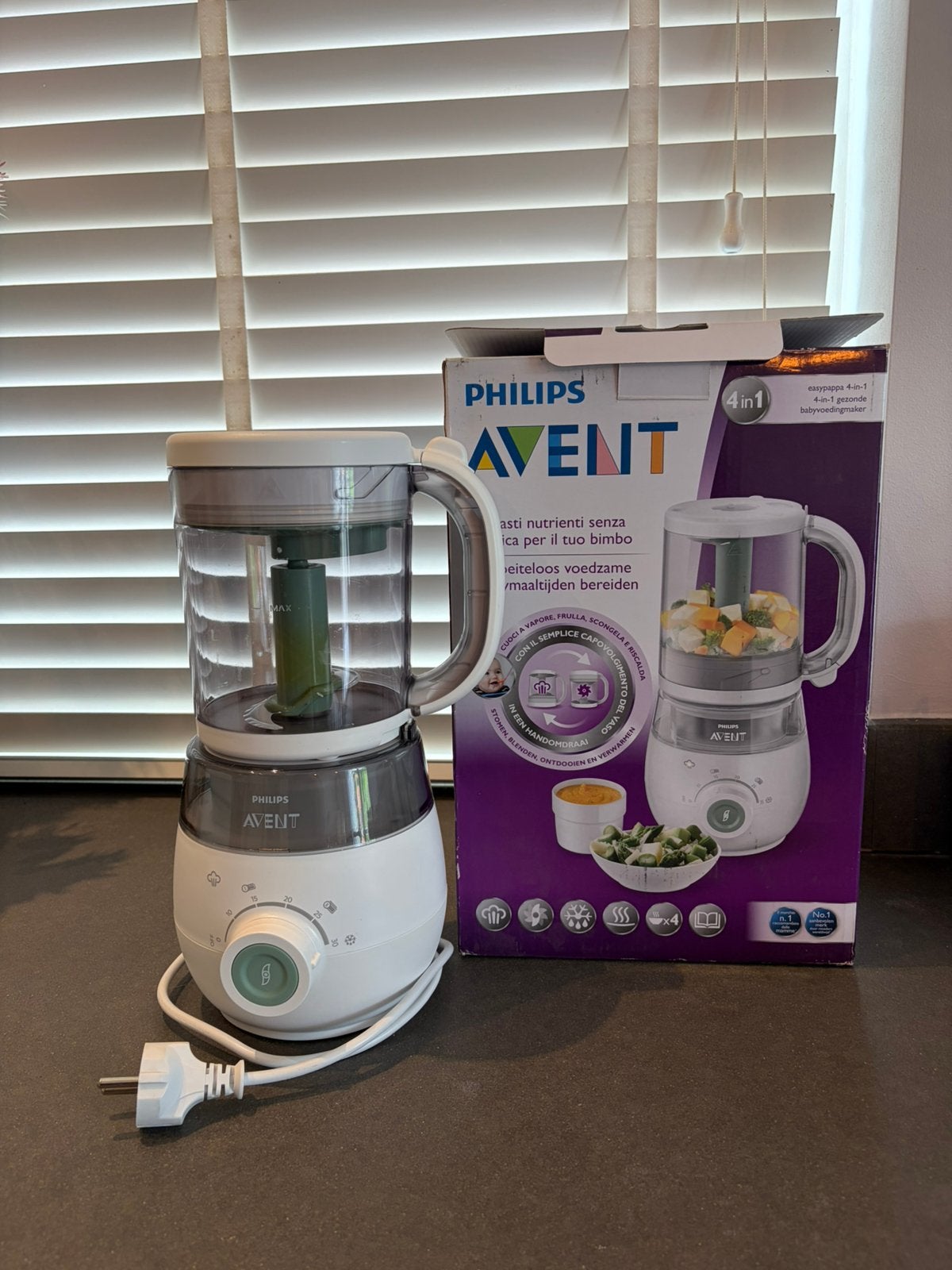 Philips Avent babyvoeding maker wit, Minder dan 1 liter, Ophalen, 3 snelheden of meer