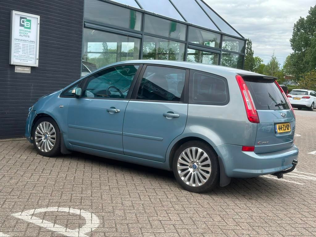 Ford C-Max 2.0-16V Titanium/NAVI/AIRCO/AUTOMAAT!, Gebruikt, Leder en Stof, Origineel Nederlands, Bedrijf